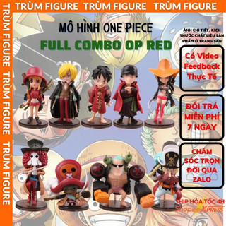 Mô hình, figure full bộ op red one piece - anime, manga vua hải tặc - full box trùm figure