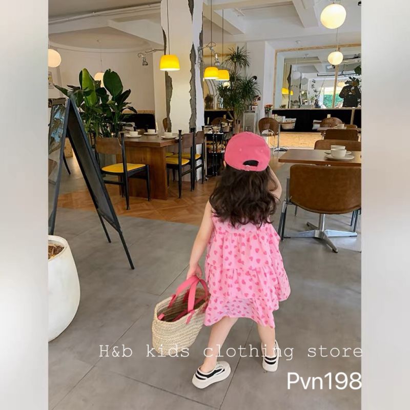 Váy dáng tầng xinh xắn bé gái