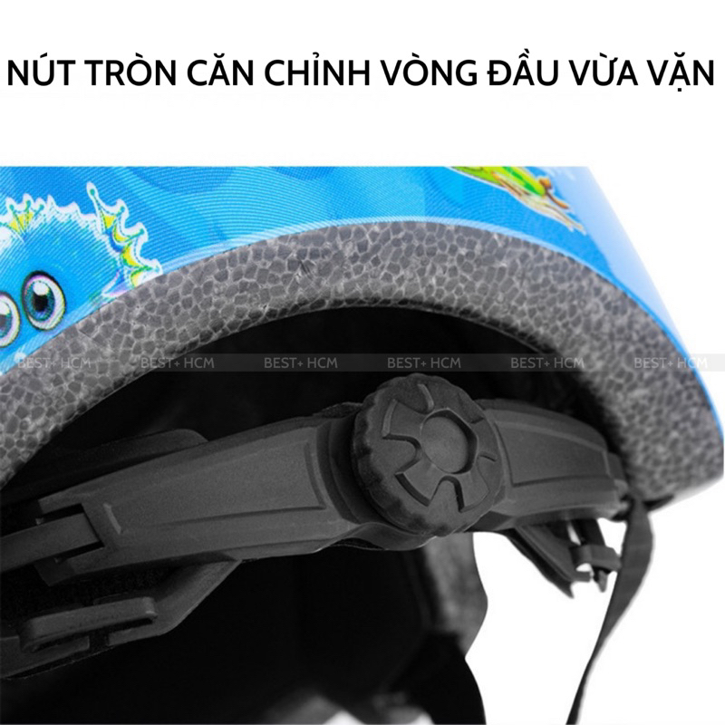 Mũ / Nón Bảo Hiểm Siêu Nhẹ Bảo Vệ Đầu Và Không Áp Lực Cột Sống Cho Em Bé Và Trẻ Em Đi Xe Đạp Xe Máy Chơi Thể Thao