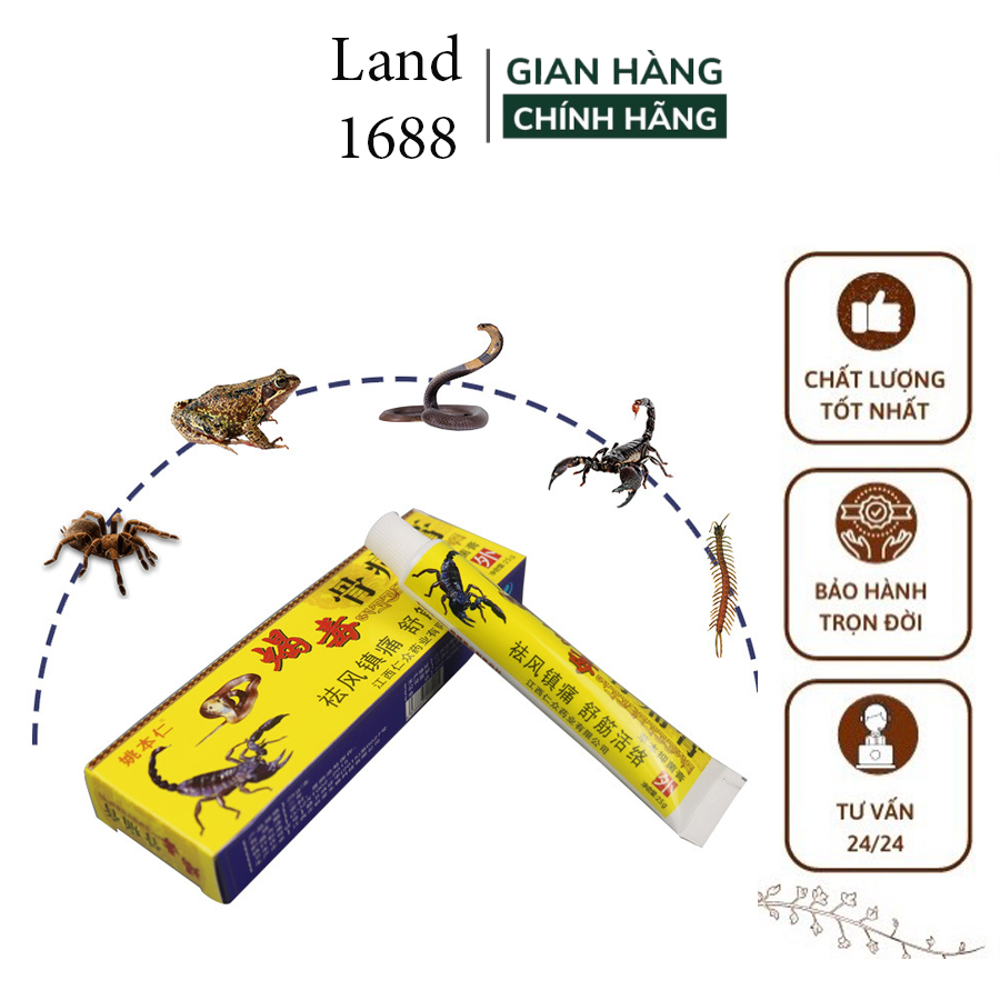 Kem xoa bóp Ngũ độc Tây Tạng hỗ trợ giảm đau nhức xương khớp Loại Chữ đỏ bôi nóng hơn-land1688