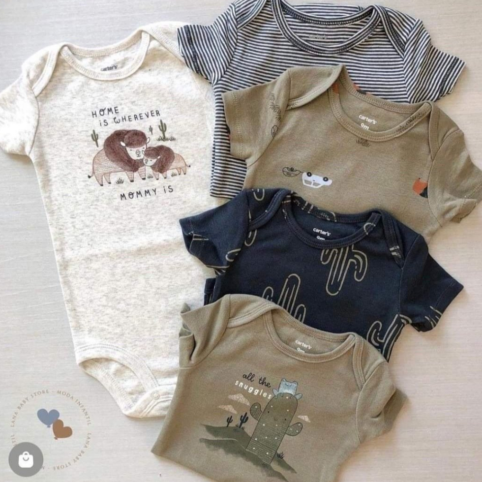 Bodysuit cho bé trai gái  hãng xuất dư Chất liệu cotton Nhiều màu size 3-24m