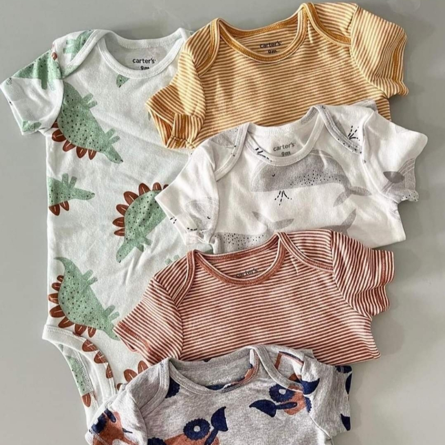 Bodysuit cho bé trai gái  hãng xuất dư Chất liệu cotton Nhiều màu size 3-24m