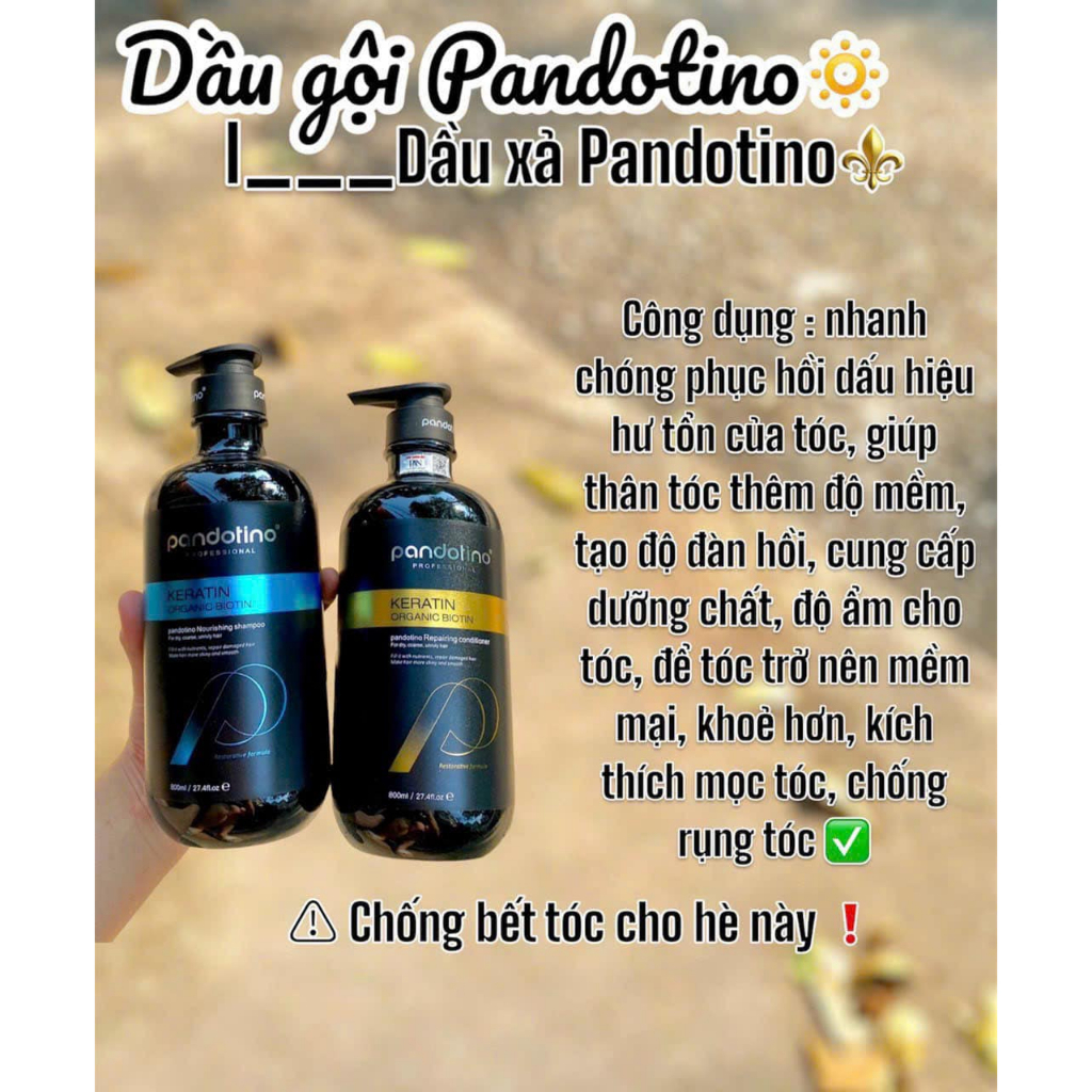 PQS - Gội Xả Pandotino 800ml x 2 chai