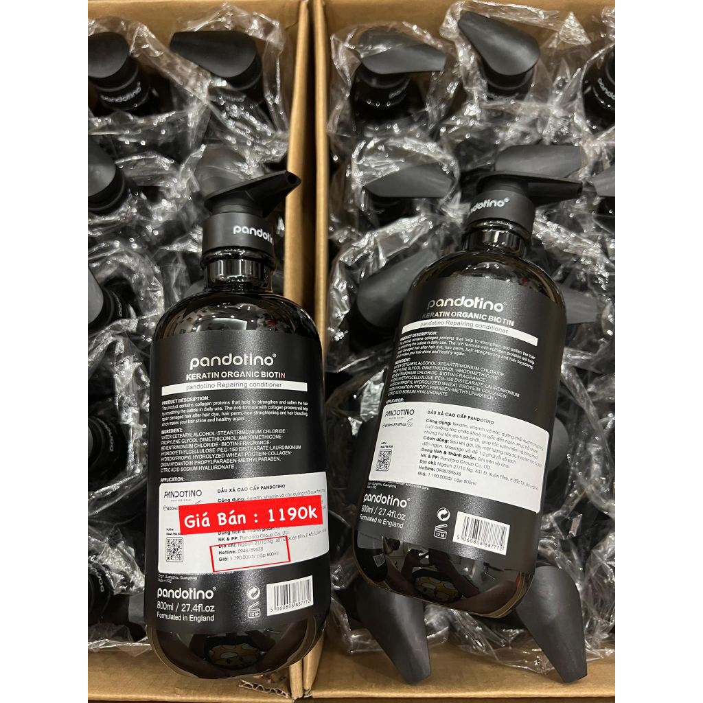 PQS - Gội Xả Pandotino 800ml x 2 chai