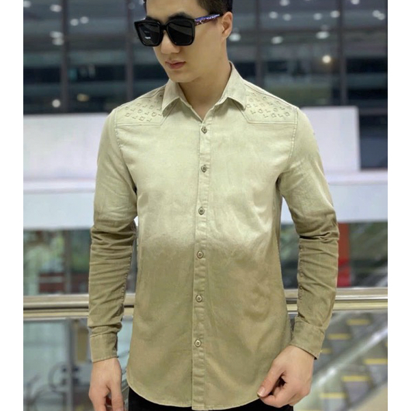 Sơ Mi Nam Vải KaKi Chât Đẹp Chuẩn From Body