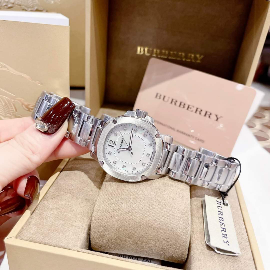 Đồng Hồ Nữ Dây Thép Bur.ber.ry,Size:38mm,Full Box Hãng,Mẫu Độc Đáo Nhà BBR