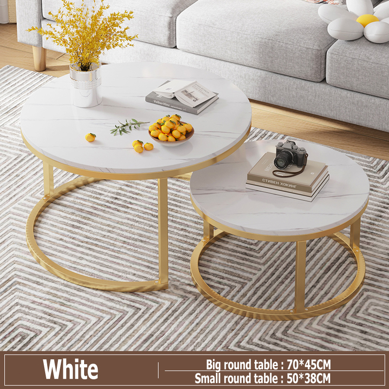 Bên cạnh bàn trà, bên cạnh bàn tiệc bàn tròn nhẹ nhàng kết hợp bàn trà Bắc Âu