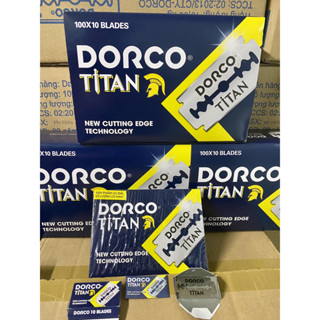 Lưỡi Dao cạo râu DORCO TITAN chính hãng - Lam titan hộp 100 lưỡi