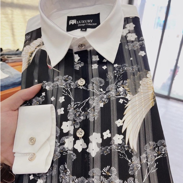 Sơ Mi Nam Vải Hàn Trơn Mịn Không Nhăn Không Phai Không Xù