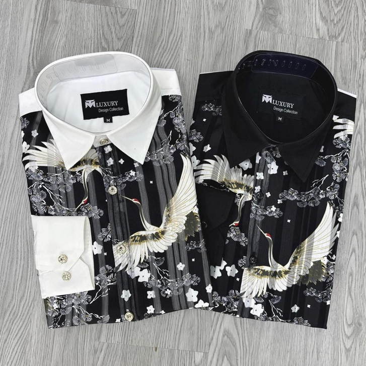 Sơ Mi Nam Vải Hàn Trơn Mịn Không Nhăn Không Phai Không Xù