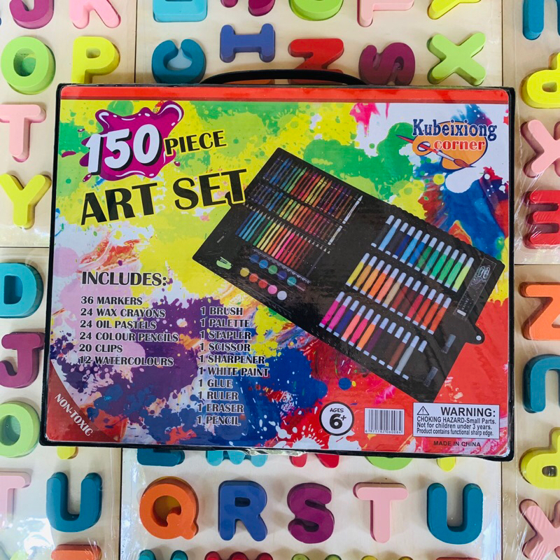 Hộp Màu 150 Chi Tiết Cho Bé Yêu Thỏa Sức Sáng Tạo-Bộ Màu Vẽ Đa Năng 150 Món Giá Rẻ Cho Bé