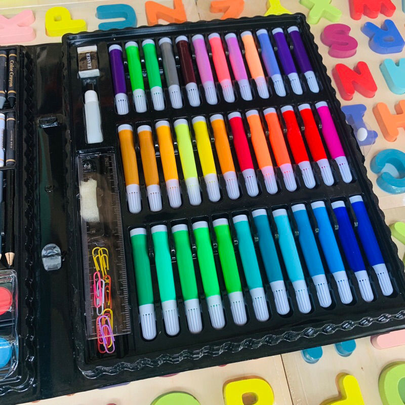 Hộp Màu 150 Chi Tiết Cho Bé Yêu Thỏa Sức Sáng Tạo-Bộ Màu Vẽ Đa Năng 150 Món Giá Rẻ Cho Bé