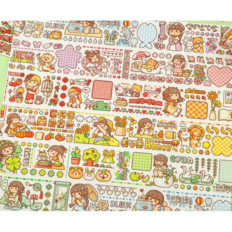 Chiết washi tape Mochi thế giới hoa