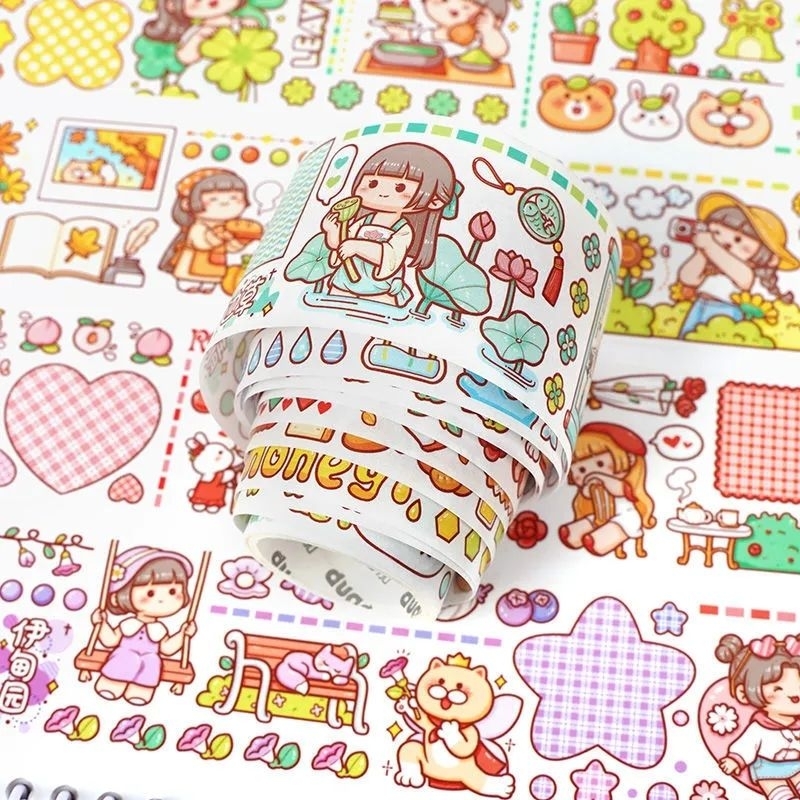 Chiết washi tape Mochi thế giới hoa