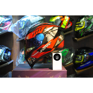 Mũ bảo hiểm Fullface Royal M138 Honda Sonic đỏ đen