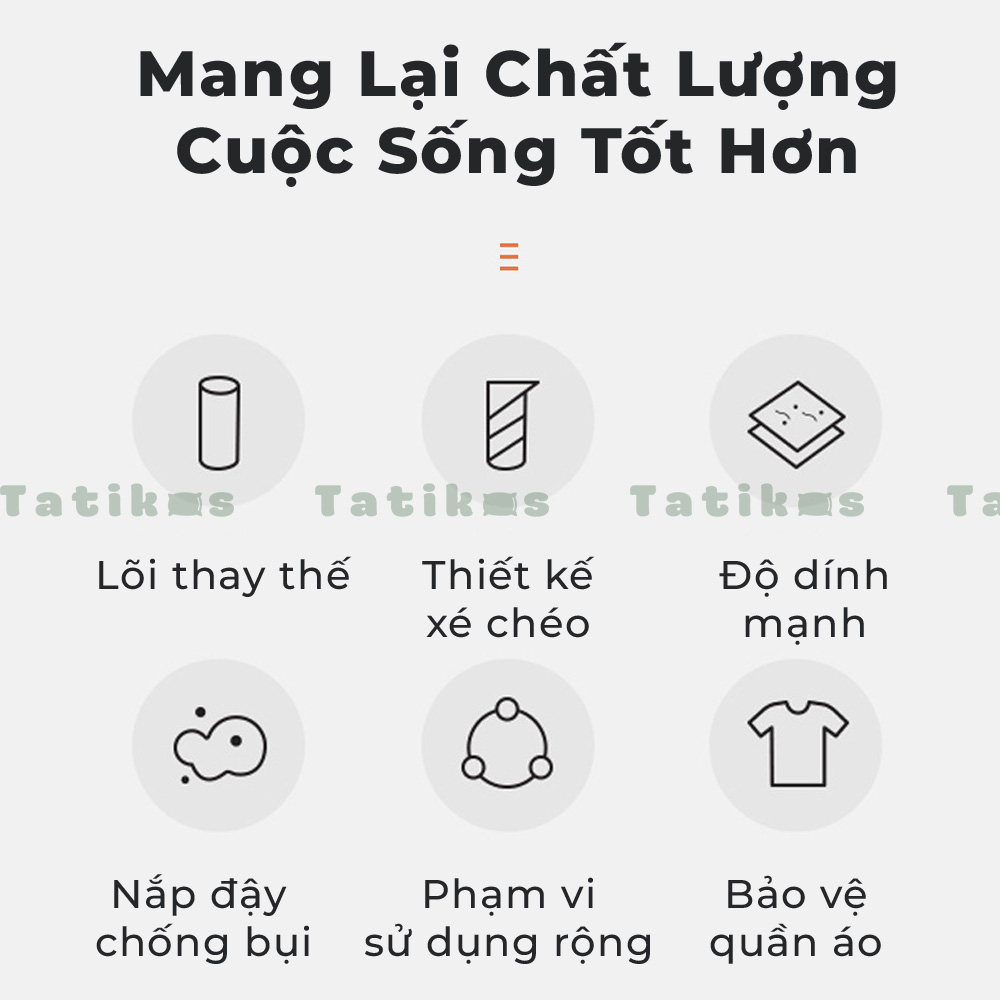Cây Lăn Bụi Automatik Làm Sạch Quần Áo, Giường, Sàn Nhà