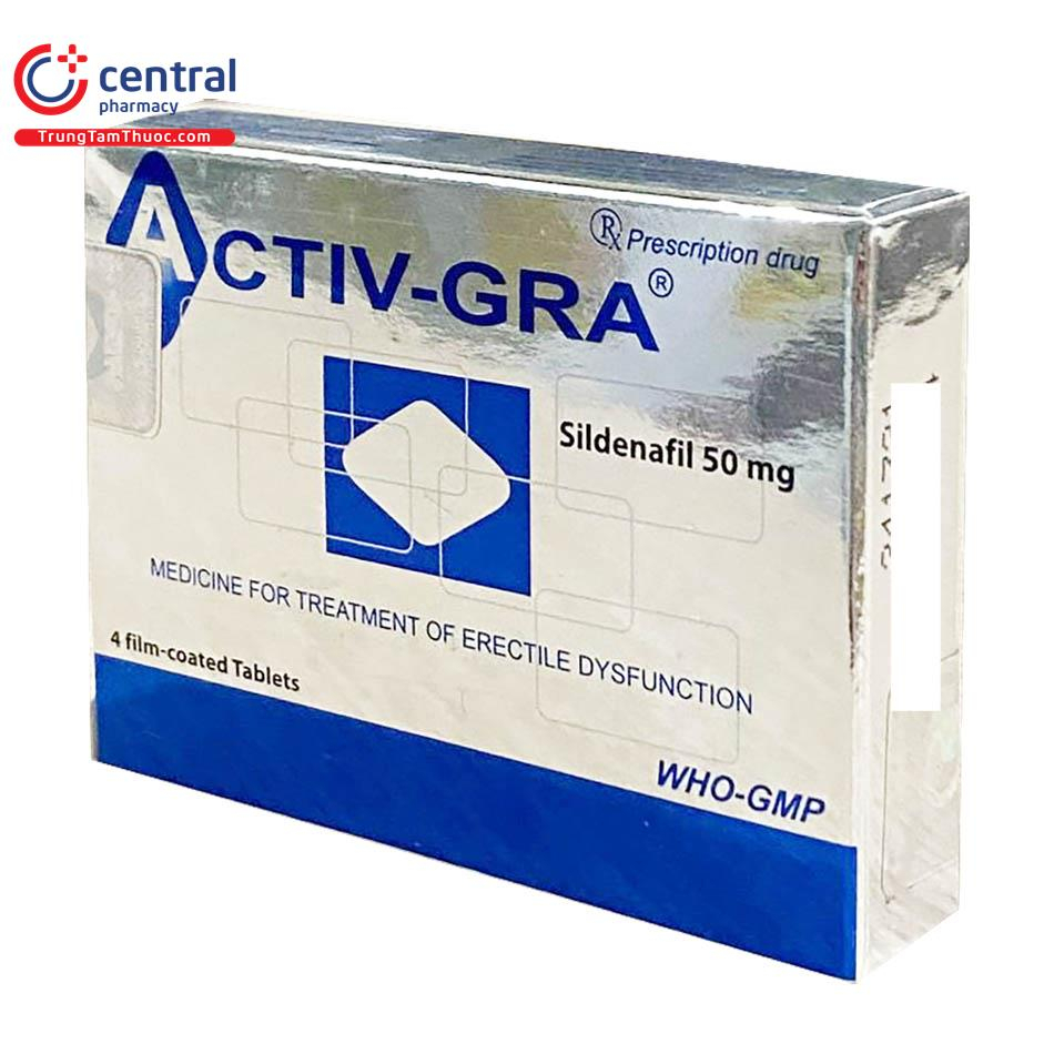Activ Gra Giúp Quý Ông Lấy Lại Bản Lĩnh Đàn Ông hộp 4 viên