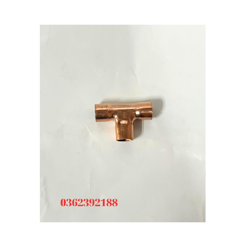 Cút tê hàn nối ống đồng chữ T phi 6 10 12 16 19 25 mm dùng trong điện lạnh