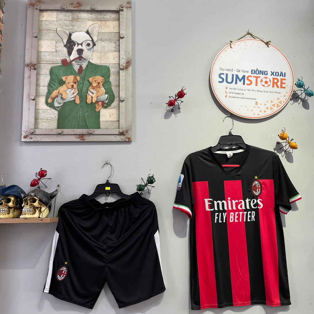 Quần Áo Bóng Đá CLB AC Milan 2022 - Áo Đấu Hot Mẫu Mới, Cực Đẹp