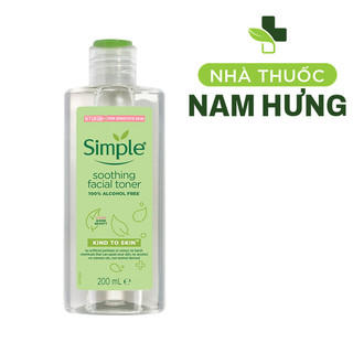 Nước hoa hồng Simple Soothing Facial Toner