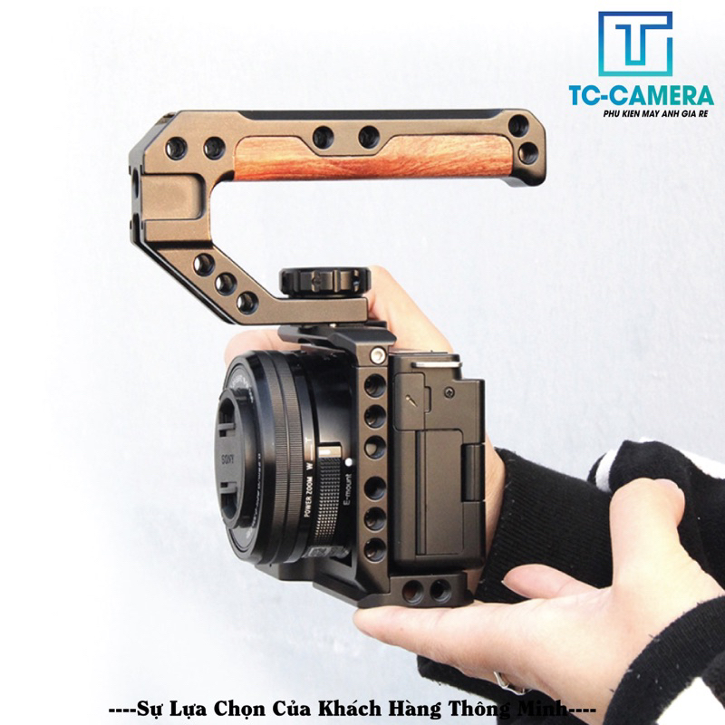 TAY CẦM. TAY CẦM TOPHANDHELD - HỖ TRỢ QUAY PHIM BỌC GỖ . BH 12 Tháng