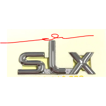 Chữ nổi sLx được dán phía sau xe Kia Morning
