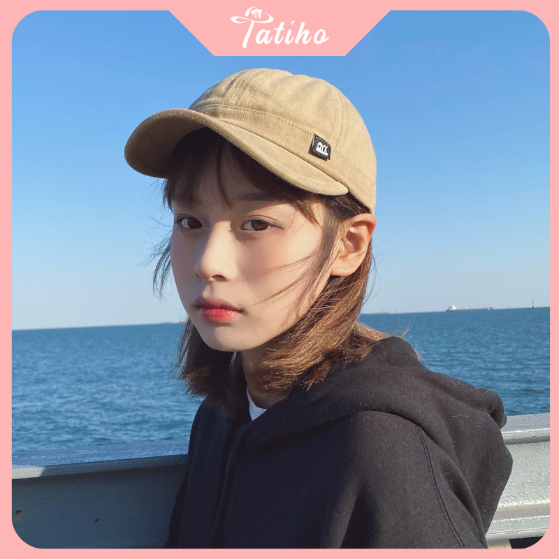 Mũ lưỡi trai unisex nam nữ, Nón kết chất cotton dày dặn họa tiết trơn phong cách đơn giản thời trang Hàn Quốc - Mã NV065