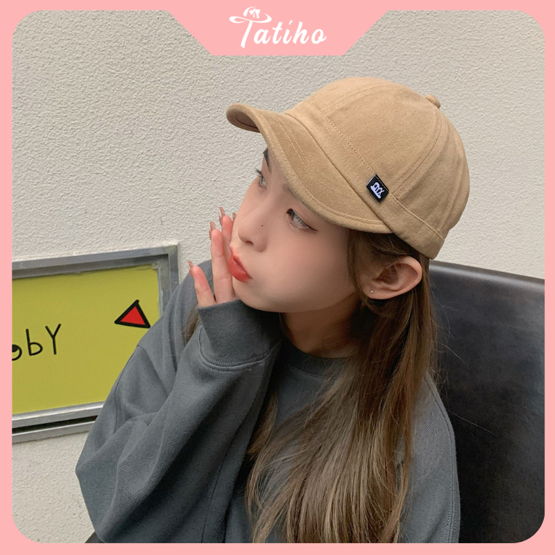 Mũ lưỡi trai unisex nam nữ, Nón kết chất cotton dày dặn họa tiết trơn phong cách đơn giản thời trang Hàn Quốc - Mã NV065