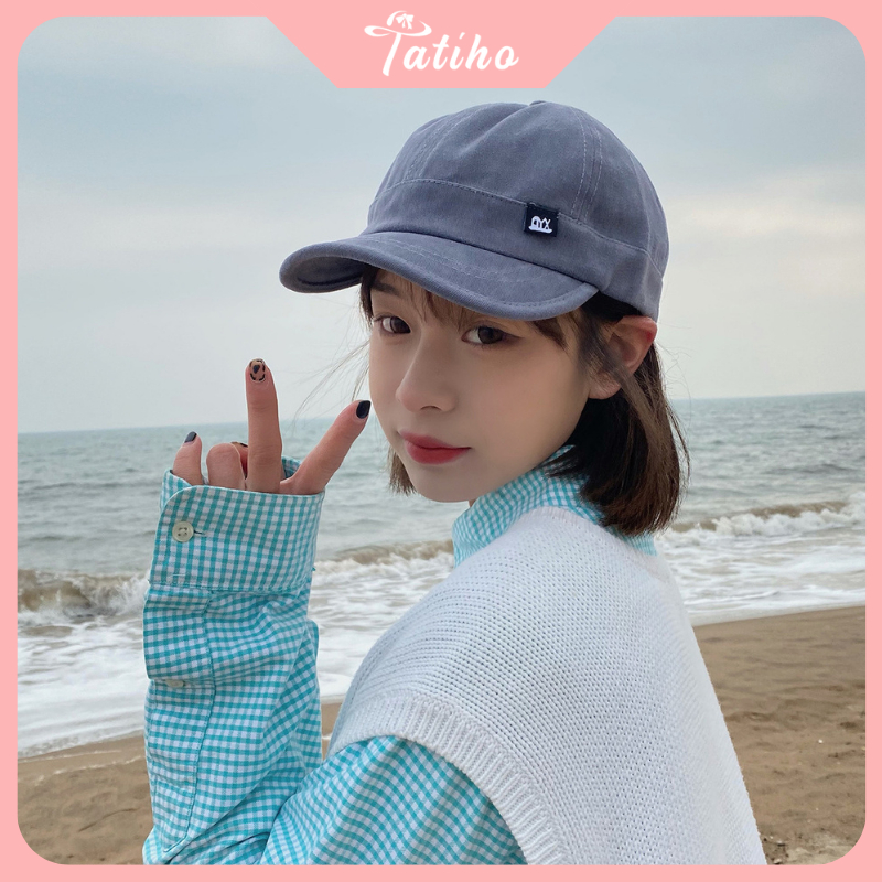 Mũ lưỡi trai unisex nam nữ, Nón kết chất cotton dày dặn họa tiết trơn phong cách đơn giản thời trang Hàn Quốc - Mã NV065