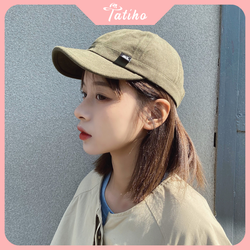 Mũ lưỡi trai unisex nam nữ, Nón kết chất cotton dày dặn họa tiết trơn phong cách đơn giản thời trang Hàn Quốc - Mã NV065