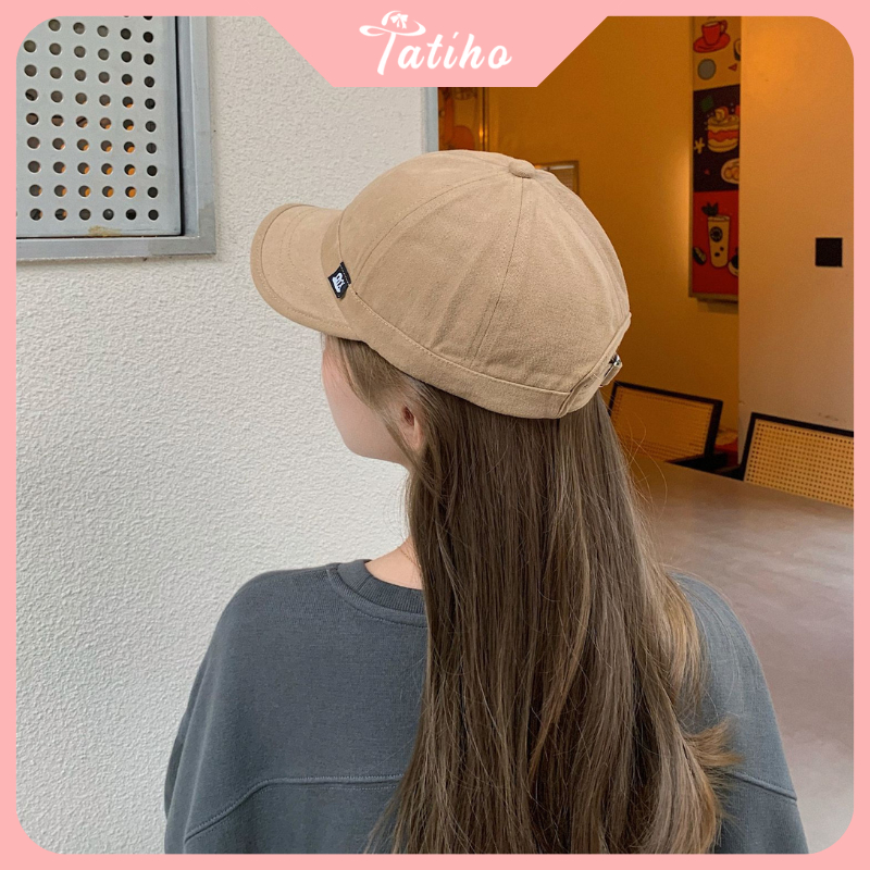 Mũ lưỡi trai unisex nam nữ, Nón kết chất cotton dày dặn họa tiết trơn phong cách đơn giản thời trang Hàn Quốc - Mã NV065