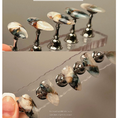 Màu nước vẽ vân đá Nail hũ tròn