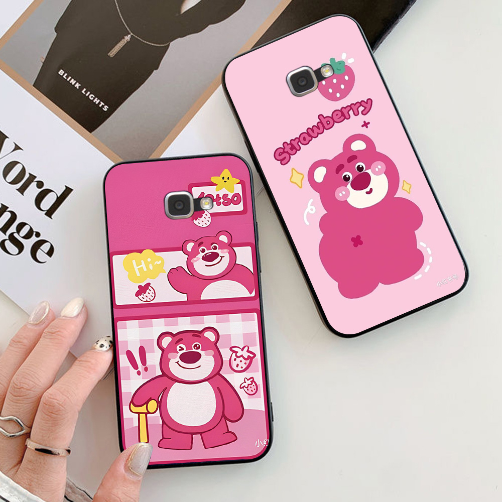 Ốp lưng Samsung a3 2016 / ss a5 2016 / ss a7 2015 / ss a8 2015 in hình gấu dâu siêu dễ thương cute lạ