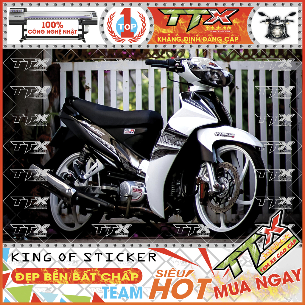 Team Sirius RC Đen Trắng Siêu Đẹp Mẫu Mới – Mã (s078-A1)