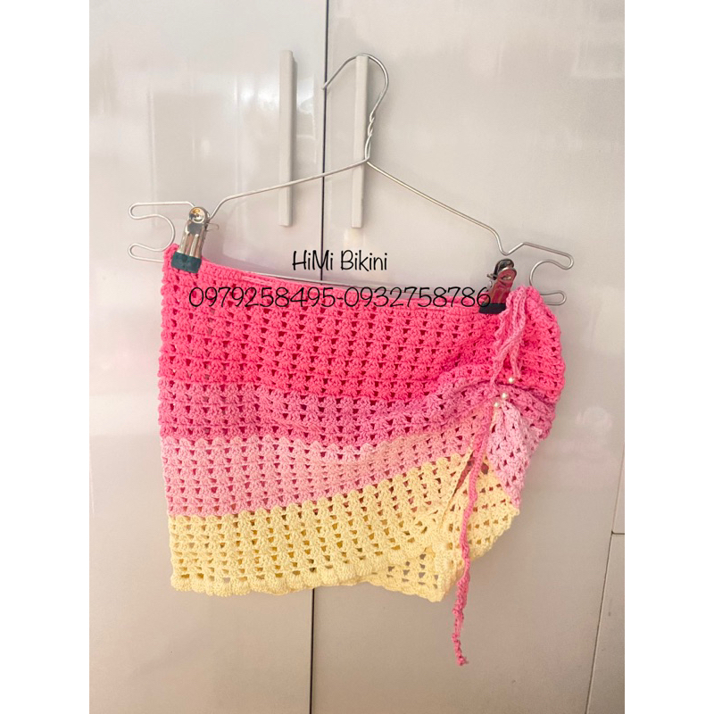 SET BIKINI MÓC LEN CÓ VỎ SÒ TÍM - HỒNG PHỐI MÀU có sẵn S M L