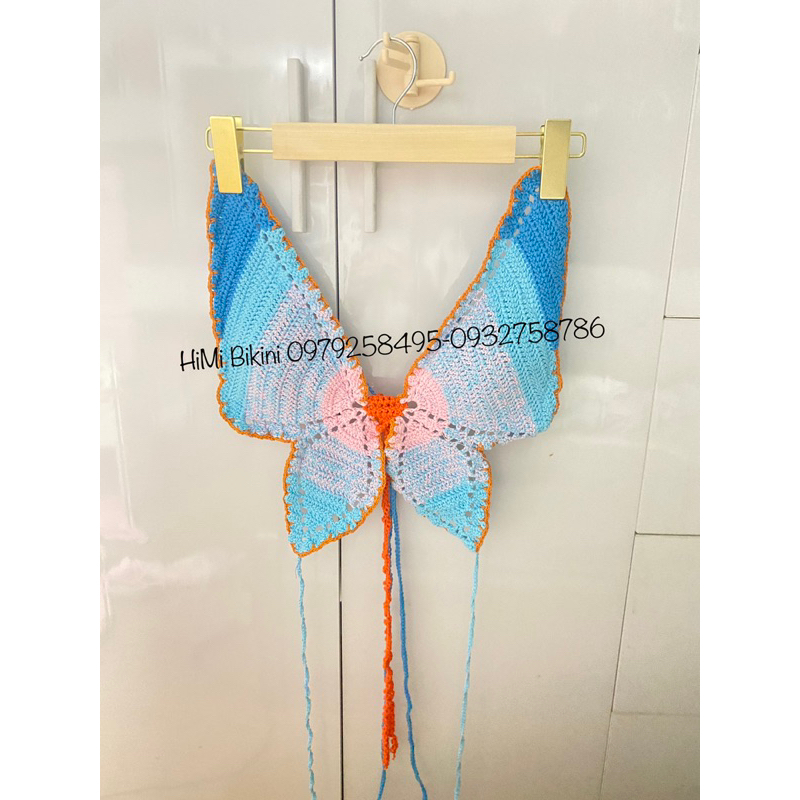 Set len phối màu siêu đẹp butterfly - cánh bướm, handmade