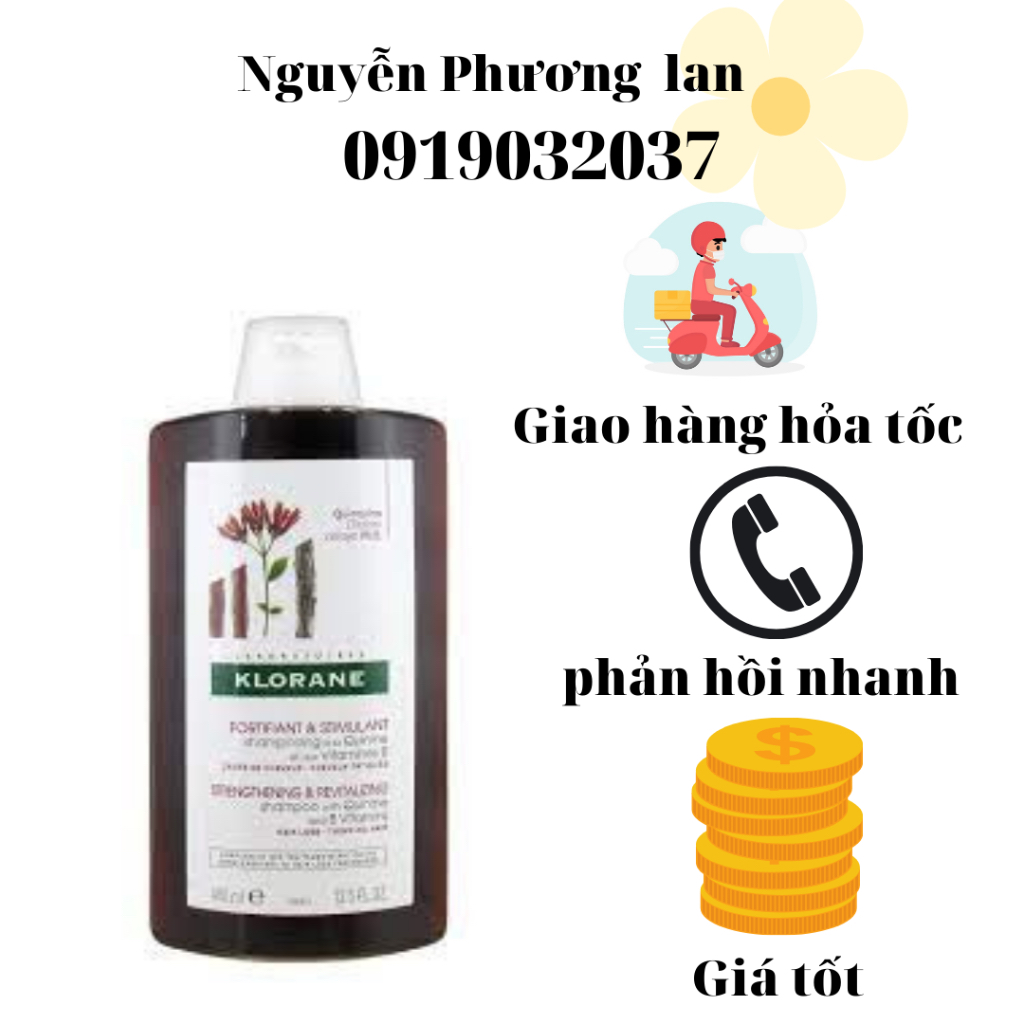 Dầu gội đầu chống rụng tóc Klorane