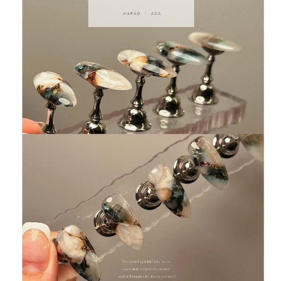 Màu nước vẽ vân đá Nail hũ tròn