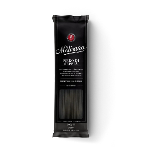 Mì Ý Đen Spaghetti Al Nero Di Seppia La Molisana 500Gr [Tặng Gia Vị RoseMary]