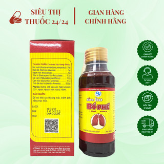 Siro Bổ Phế Đại Uy chai 100ml ⚡ CAM KẾT CHÍNH HÃNG ⚡ Siro ho bổ phế giúp bổ phổi nhuận phế, giảm ho gió, ho khan