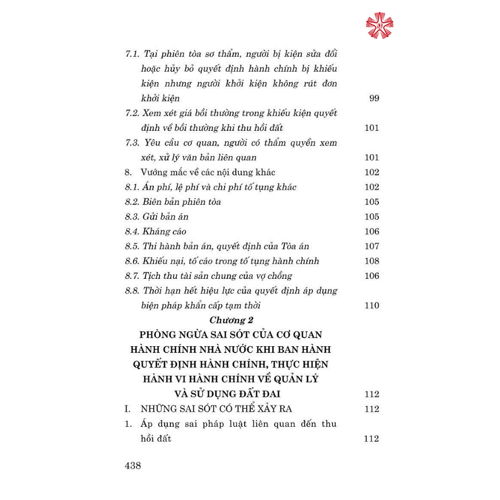 Sách - Giải quyết tranh chấp hành chính trong lĩnh vực quản lý đất đai - Phát hiện vi phạm và xử lý vướng mắc.
