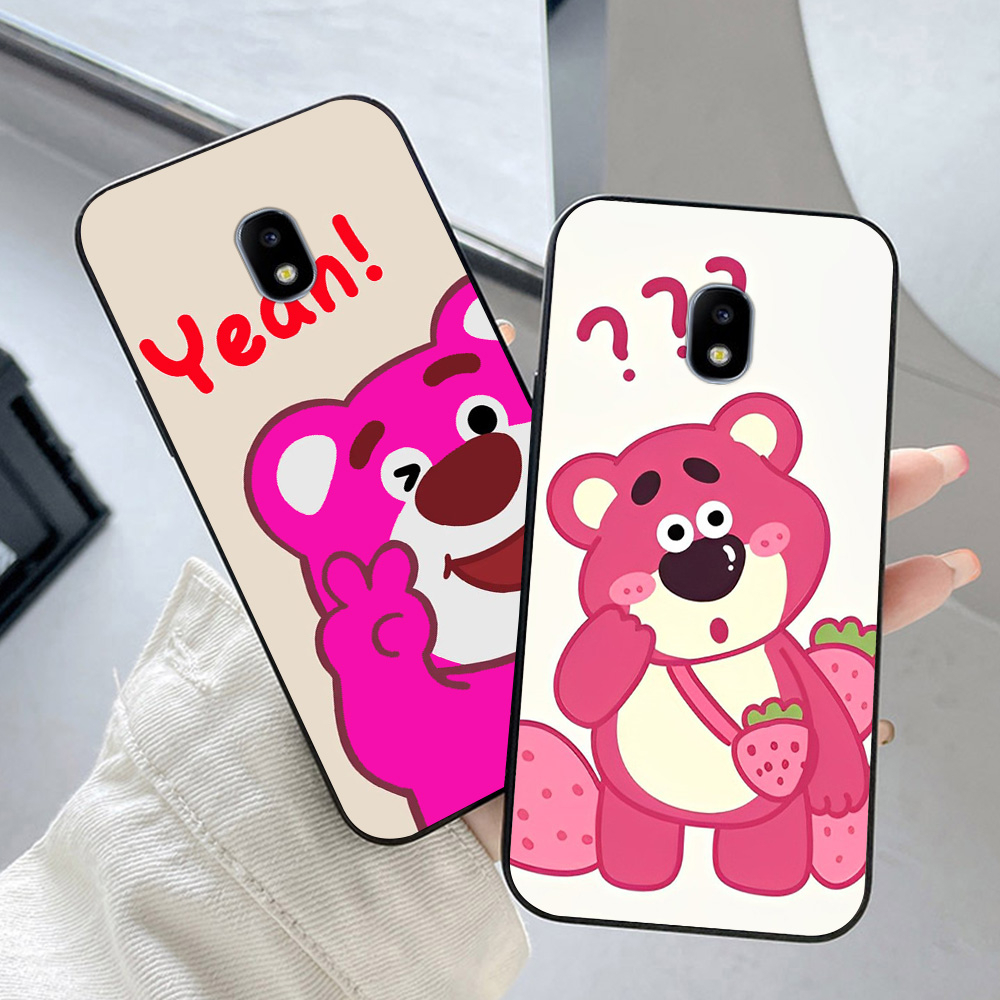 Ốp lưng Samsung j3 pro / ss j5 pro / ss j7 pro in hình gấu dâu siêu dễ thương cute lạ