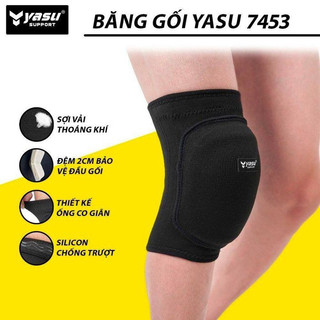 Bó gối thể thao bảo vệ đầu gối đệm giày chơi bóng chuyền băng đầu gối yasu 7453