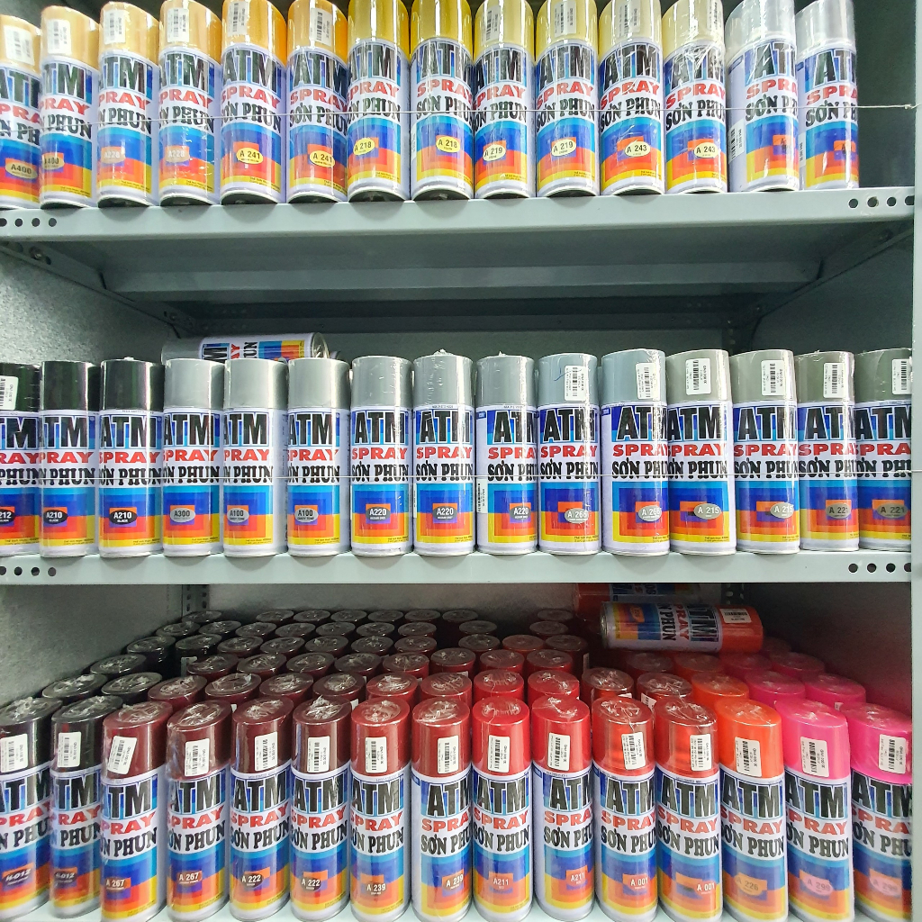 Sơn xịt ATM, sơn phun ATM 400ml đủ màu chính hãng