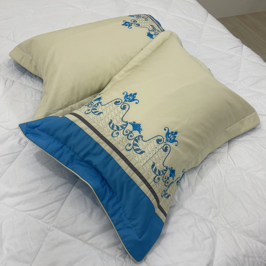 Combo 2 vỏ gối Cotton Solid Edena 45x65cm