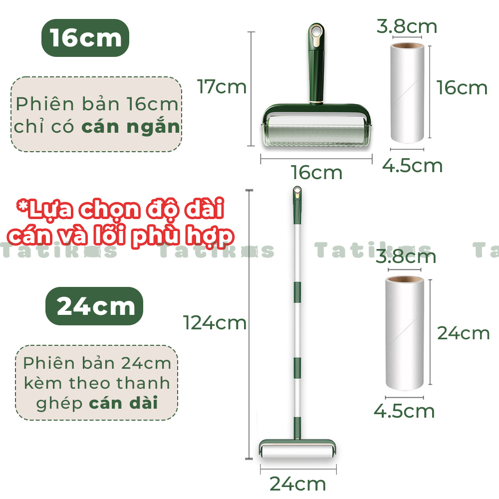 Cây Lăn Bụi Automatik Làm Sạch Quần Áo, Giường, Sàn Nhà