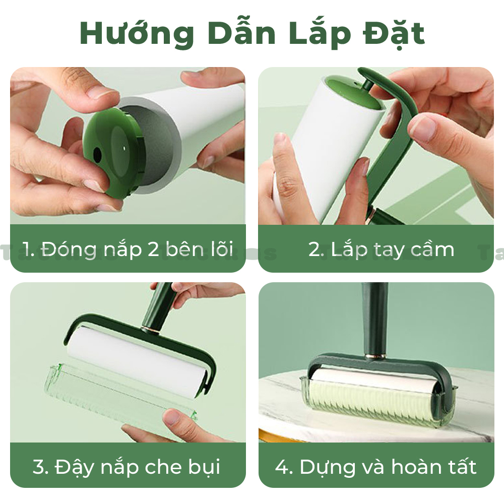 Cây Lăn Bụi Automatik Làm Sạch Quần Áo, Giường, Sàn Nhà