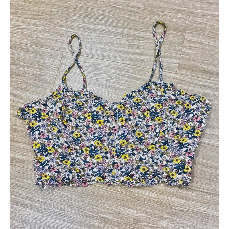 Croptop hoa BCBG xuất dư xịn