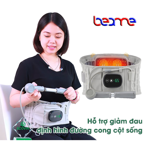 Đai Hơi Kéo Giãn Cột Sống Cho Người Thoát Vị Đĩa Đệm Thoái Hoá, Đai Hơi Cột Sống Thắt Lưng Cao Cấp Z5 Rung Nhiệt Sưởi