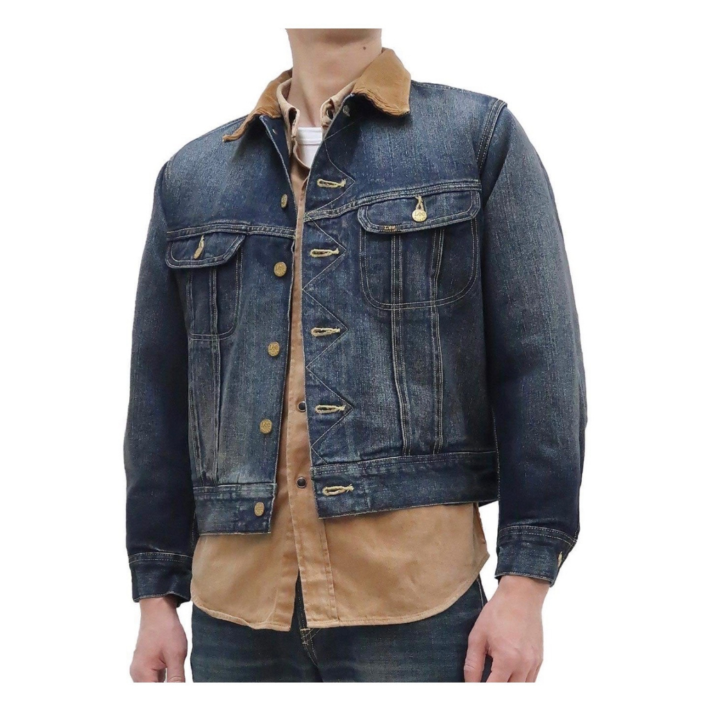 Áo Khoác LEE Denim Form Crop 2 màu xanh - tím than indigo dáng crop fit vừa phải lịch sự, tôn dáng